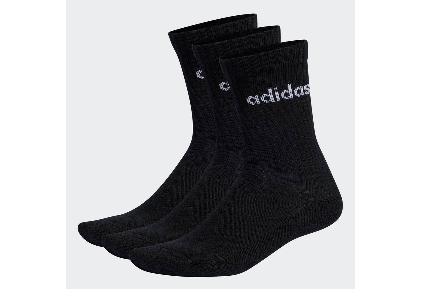 adidas Performance Funktionssocken LINEAR CREW CUSHIONED SOCKEN, 3 PAAR (3-Paar) von adidas Performance