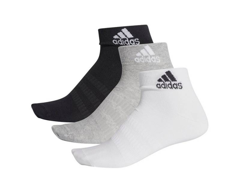 adidas Performance Sportsocken Ankle Light - dünnes und leichtes Material - schwarz/weiss/grau von adidas Performance