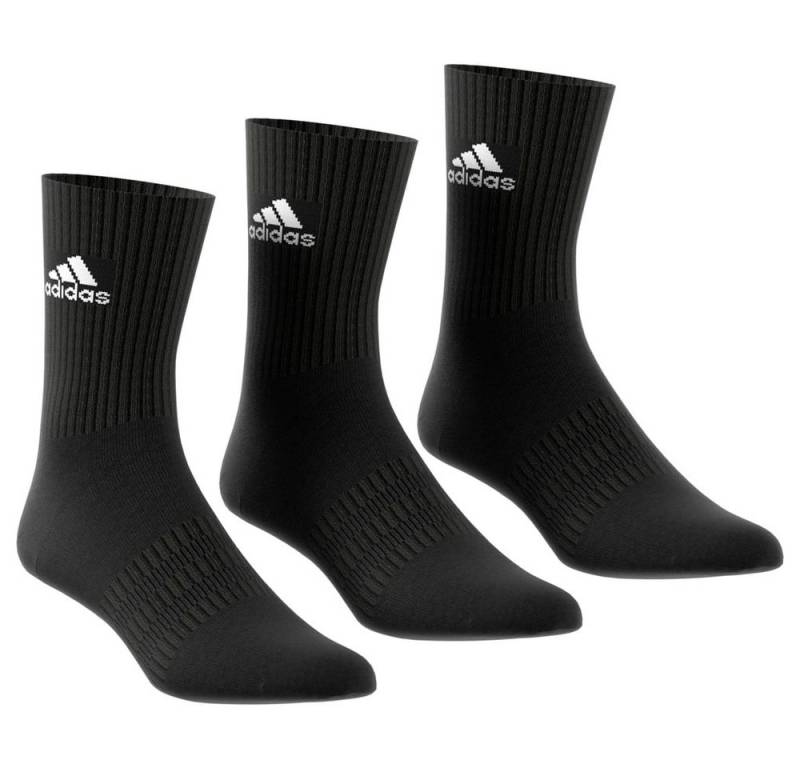 adidas Performance Sportsocken Crew Cushion (Fußgewölbeunterstützung, durchgehend gepolstert) schwarz von adidas Performance
