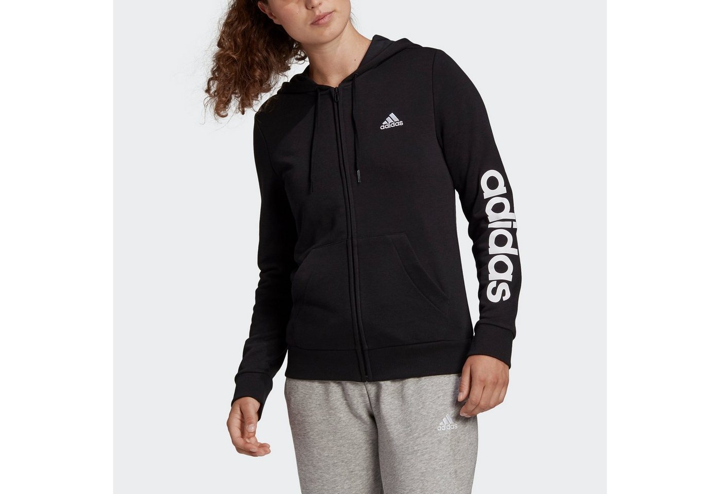 adidas Sportswear Kapuzensweatshirt ESSENTIALS LOGO KAPUZENJACKE von adidas Sportswear