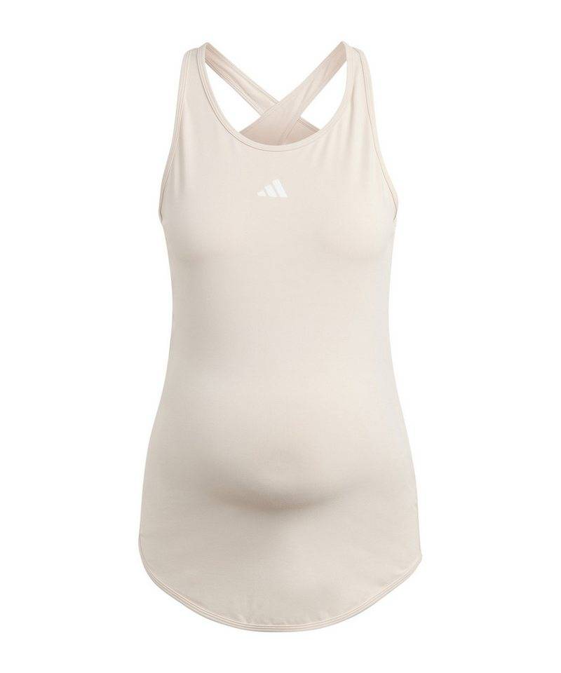 adidas Performance T-Shirt adidas Performance Tanktop Damen Beige Polyester von adidas Performance