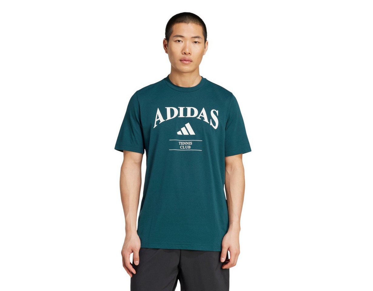 adidas Performance T-Shirt Tennis Heritage Graphic (Retro-Look) grün Herren von adidas Performance