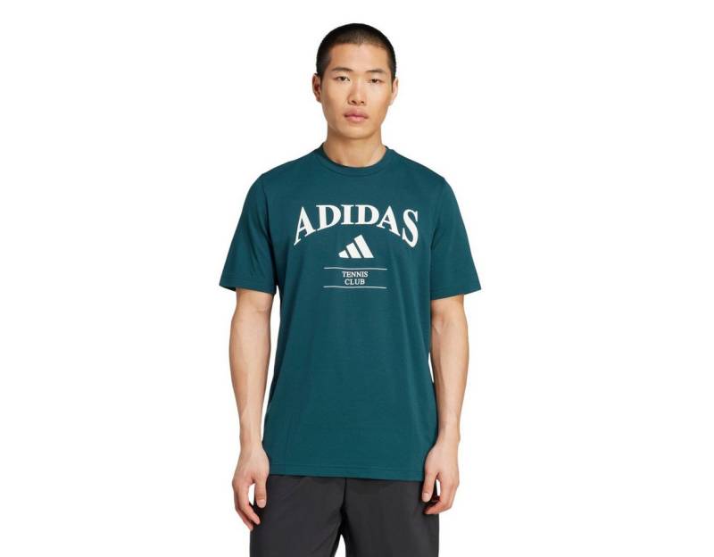 adidas Performance T-Shirt Tennis Heritage Graphic (Retro-Look) grün Herren von adidas Performance
