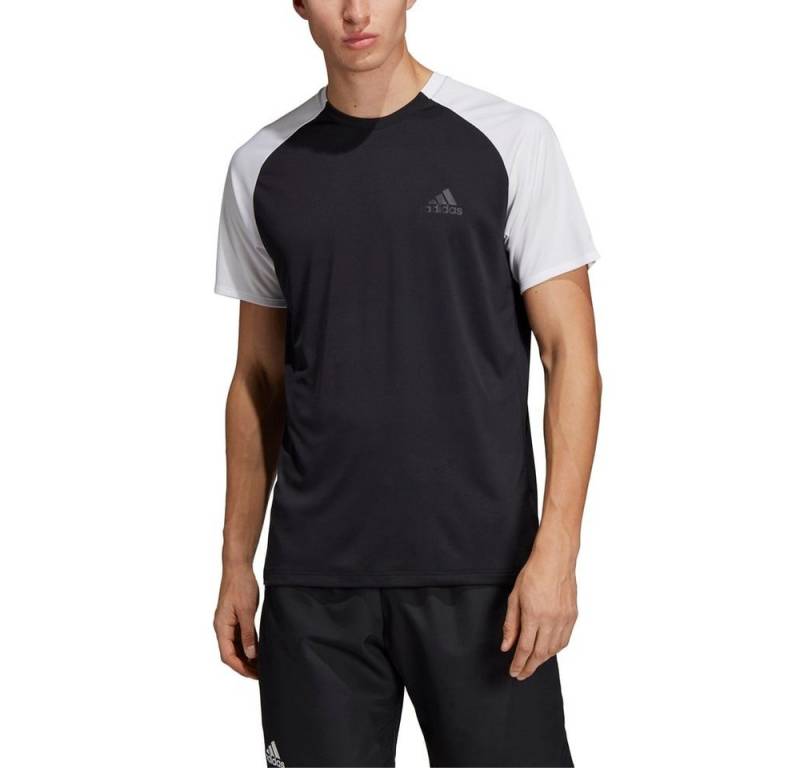 adidas Performance T-Shirt Club Color Block schwarz/weiss Herren von adidas Performance