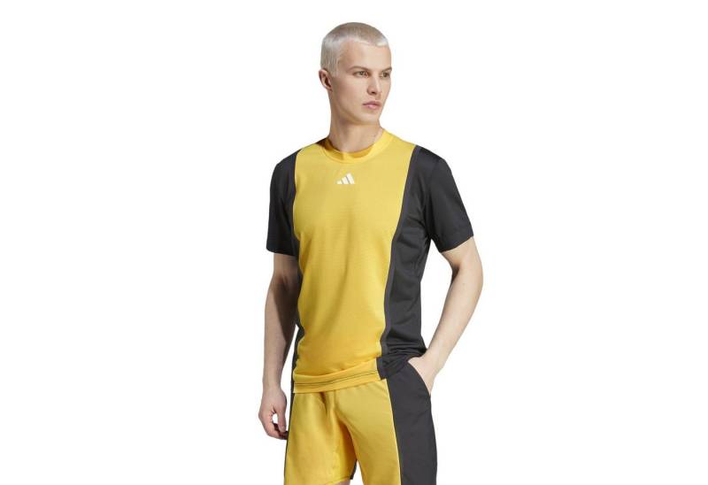adidas Performance T-Shirt FreeLift 3D Rib Pro HEAT.RDY gelb/schwarz Herren von adidas Performance
