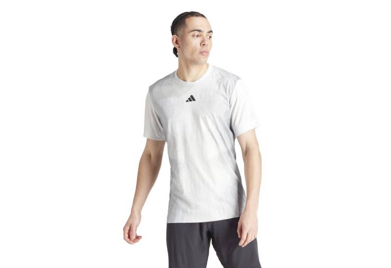 adidas Performance T-Shirt Melbourne Airchill Pro Freelift Heat.Rdy 2024 grau/weiss Herren von adidas Performance