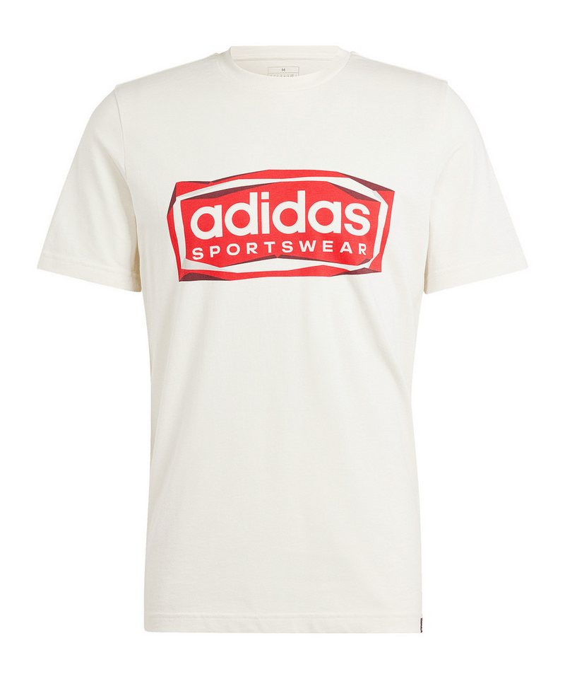 adidas Performance T-Shirt adidas Performance Folded Graphic T-Shirt Weiß Baumwolle von adidas Performance