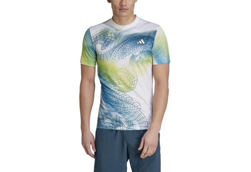 adidas Performance T-Shirt Printed Pro HEAT.RDY weiss/bunt Herren von adidas Performance