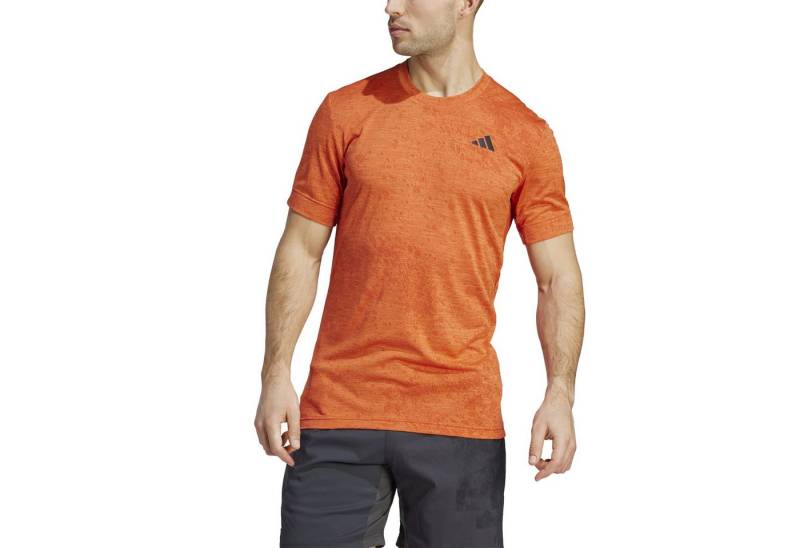 adidas Performance T-Shirt Tennis Freelift (Recycling-Polyester) HEAT.RDY orangerot Herren von adidas Performance