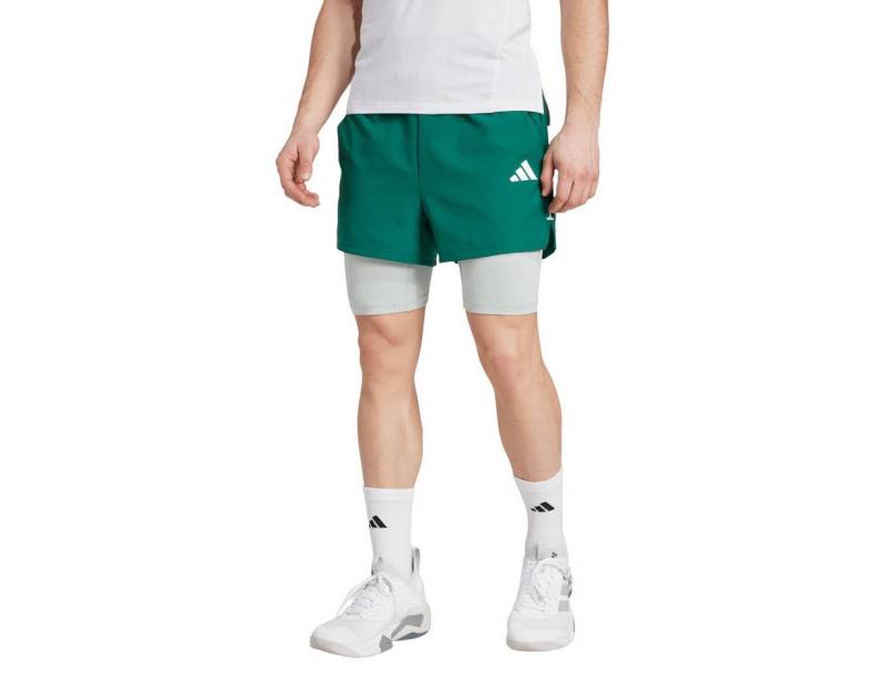adidas Performance Trainingshose Gym+ Climacool 2in1 (Short+Tight) grün Herren von adidas Performance