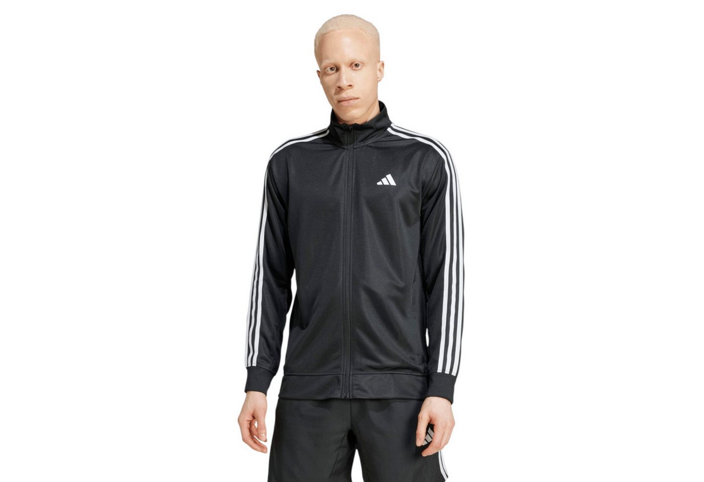 adidas Performance Trainingsjacke Essentials 3-Streifen Full Zip (atmungsaktiv) schwarz Herren von adidas Performance