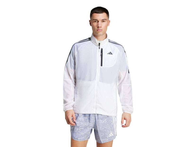 adidas Performance Trainingsjacke Own the Run 3-Streifen Packable weiss Herren von adidas Performance