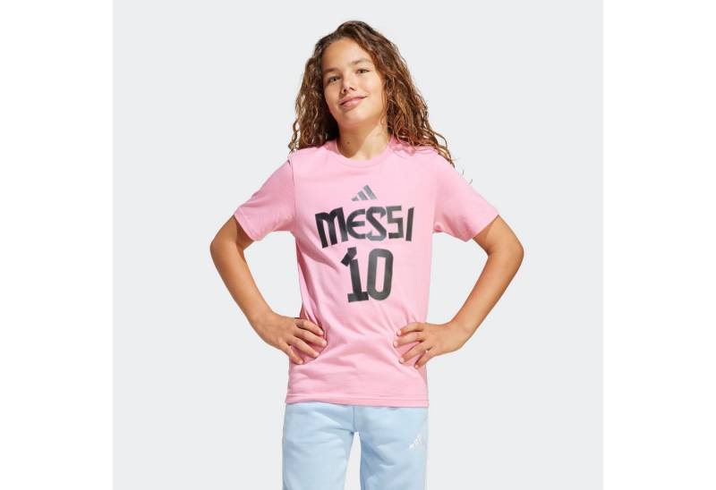 adidas Performance Trainingsshirt Y MESSI N&N G T für Kinder, sportlicher Stil, mit auffälliger Grafik, aus Baumwolle von adidas Performance