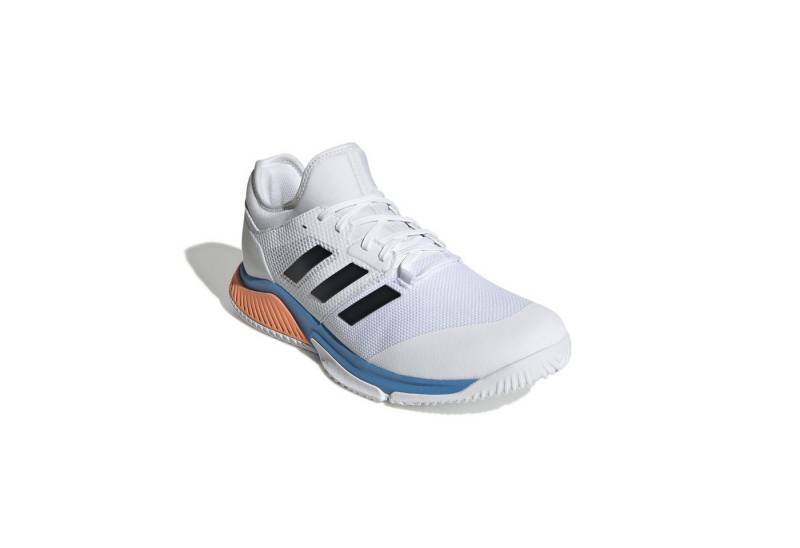 adidas Performance Hallen-Indoorschuhe Court Team Bounce weiss/blau Herren Badmintonschuh von adidas Performance