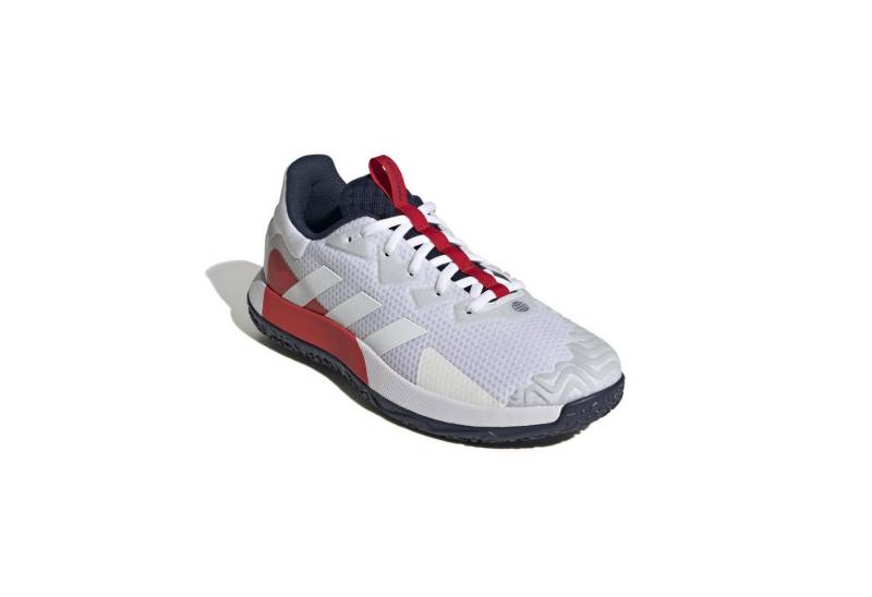 adidas Performance SoleMatch Control Omnicourt weiss/rot Herren Tennisschuh von adidas Performance