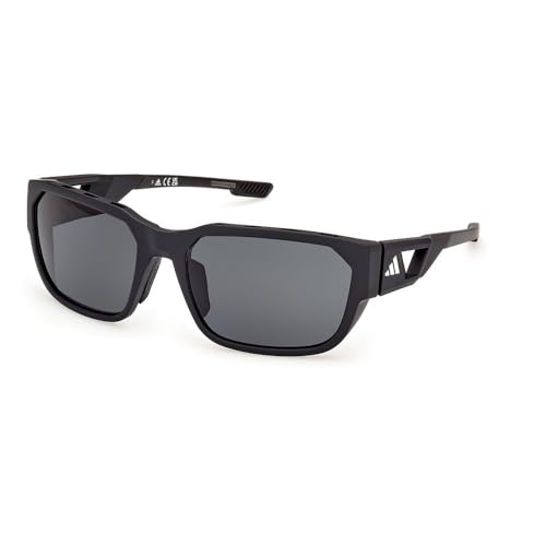 ADIDAS SPORT Unisex SP0092 Sonnenbrille, Matte Black, 58 von adidas