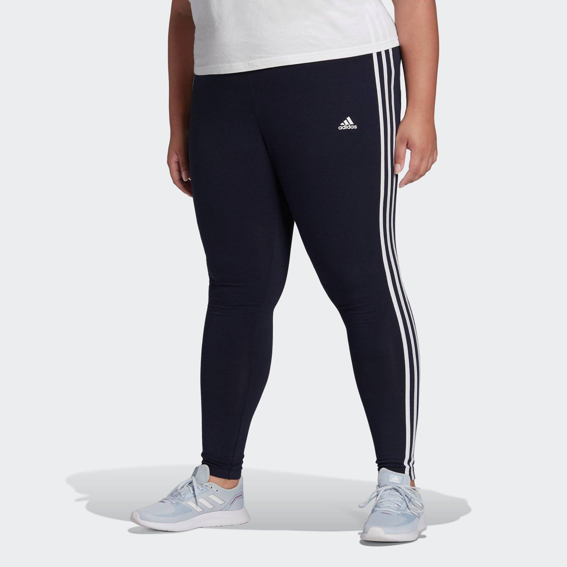 Große Größen: Leggings, blau, Gr.44/46-56/58 von adidas Sportswear