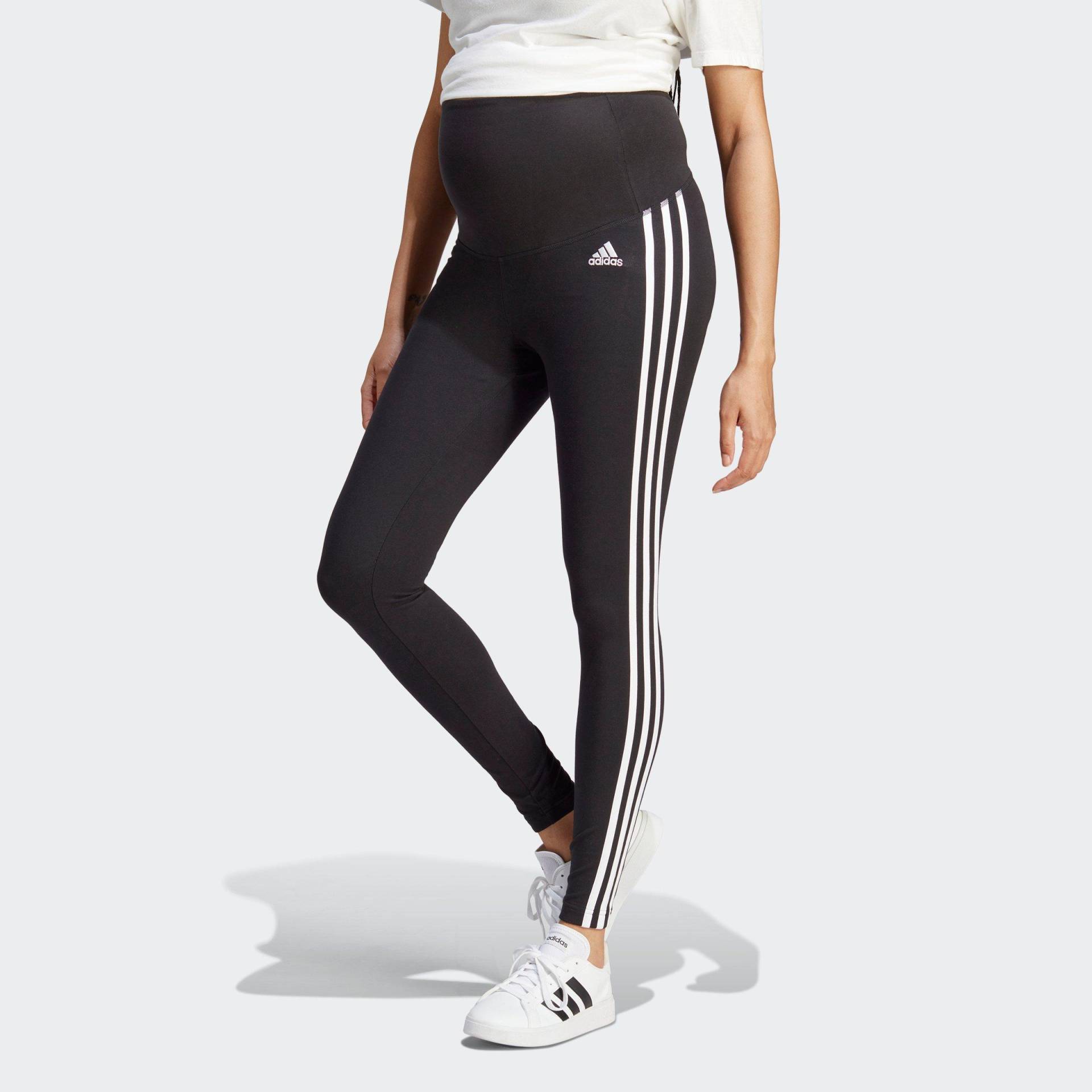 Große Größen: Leggings, schwarz-weiß, Gr.L-XXL von adidas Sportswear