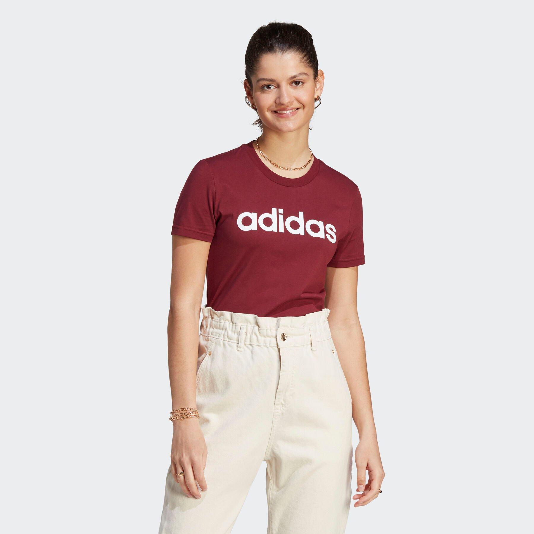 Große Größen: T-Shirt, bordeaux, Gr.L-XXL von adidas Sportswear