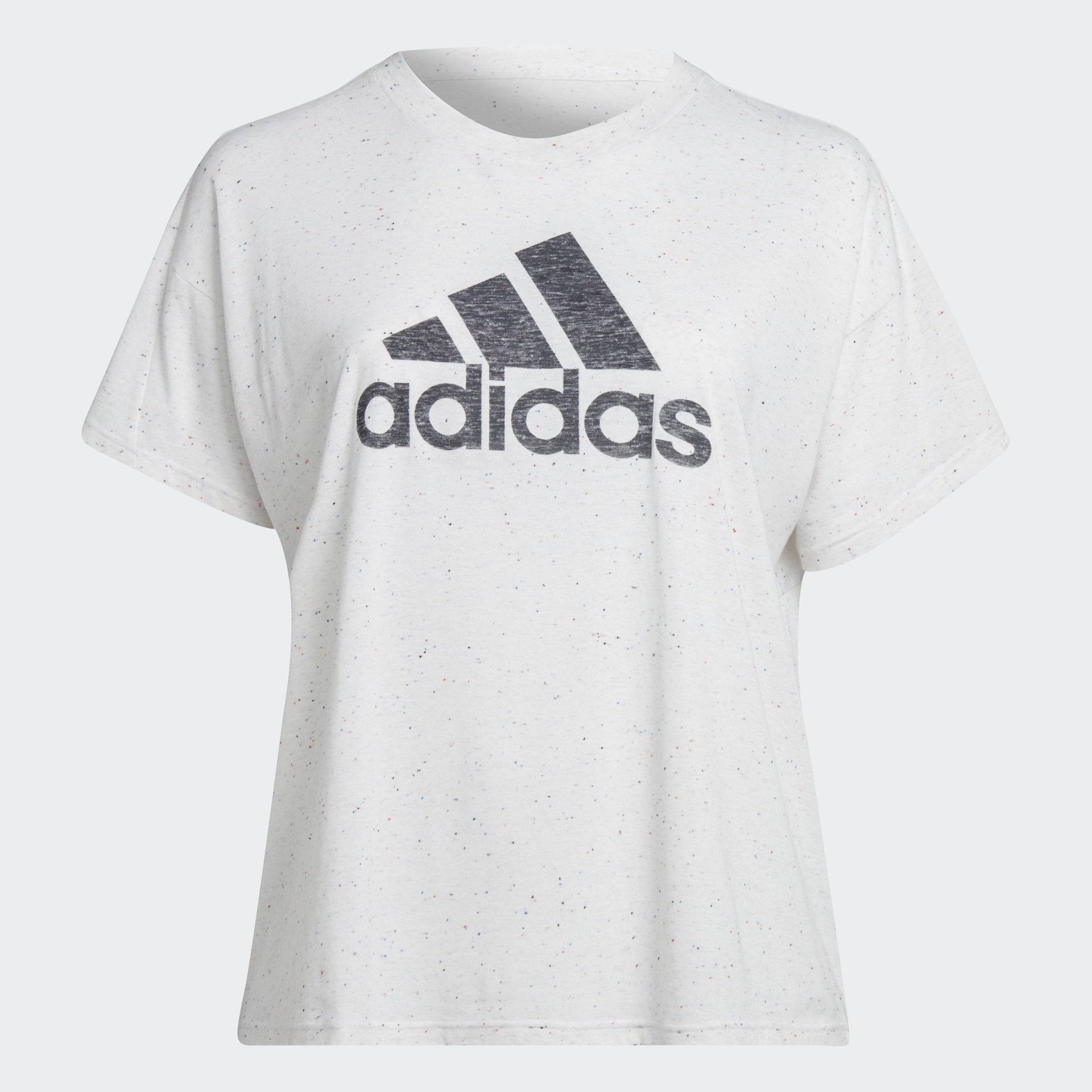 Große Größen: T-Shirt, weiß, Gr.44/46-56/58 von adidas Sportswear