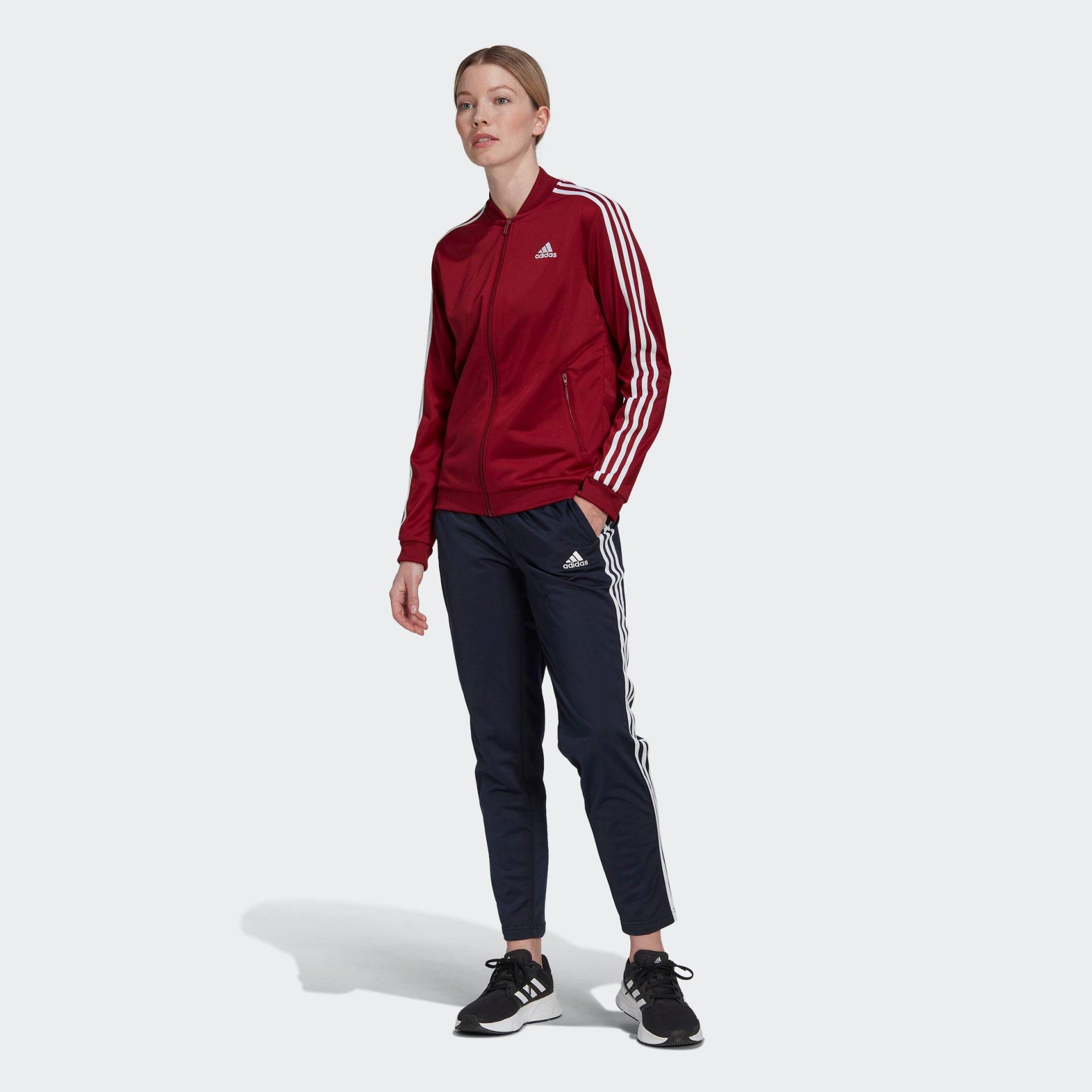 Große Größen: Trainingsanzug, bordeaux+schwarz, Gr.L-XXL von adidas Sportswear