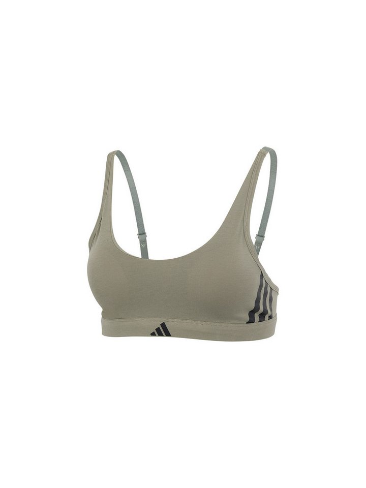 adidas Sportswear Bustier Athletic Motion Basics Cotton Triple Stripes BH, Bustier Top, Bustier?BH von adidas Sportswear
