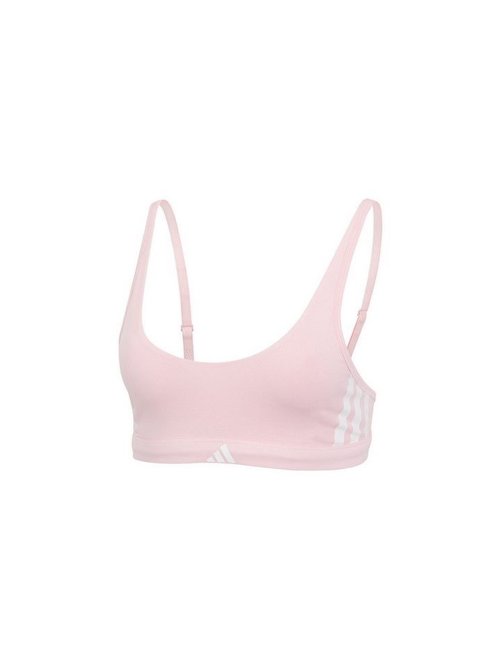 adidas Sportswear Bustier Athletic Motion Basics Cotton Triple Stripes BH, Bustier Top, Bustier?BH von adidas Sportswear