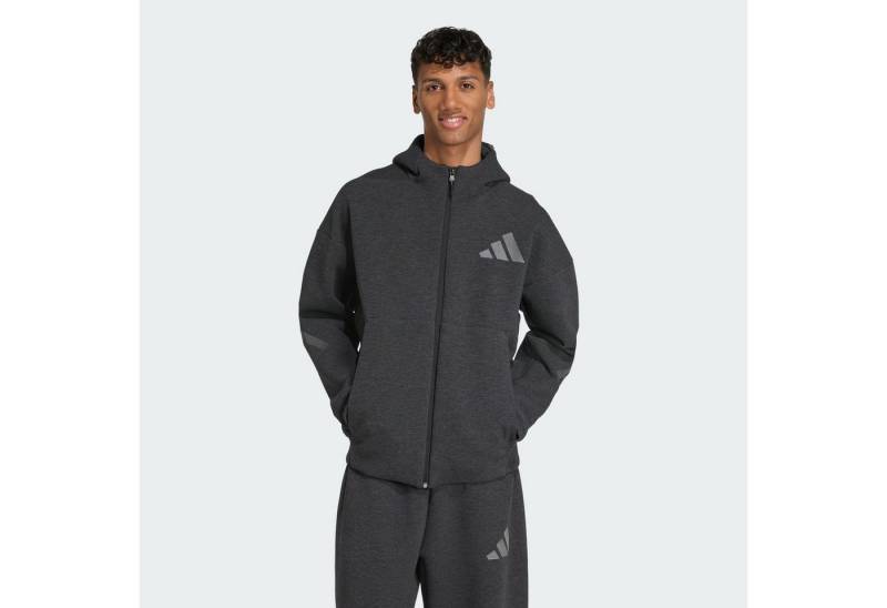 adidas Sportswear Crop-Top ADIDAS Z.N.E. HOCHWERTIGE KAPUZENJACKE (1-tlg) von adidas Sportswear