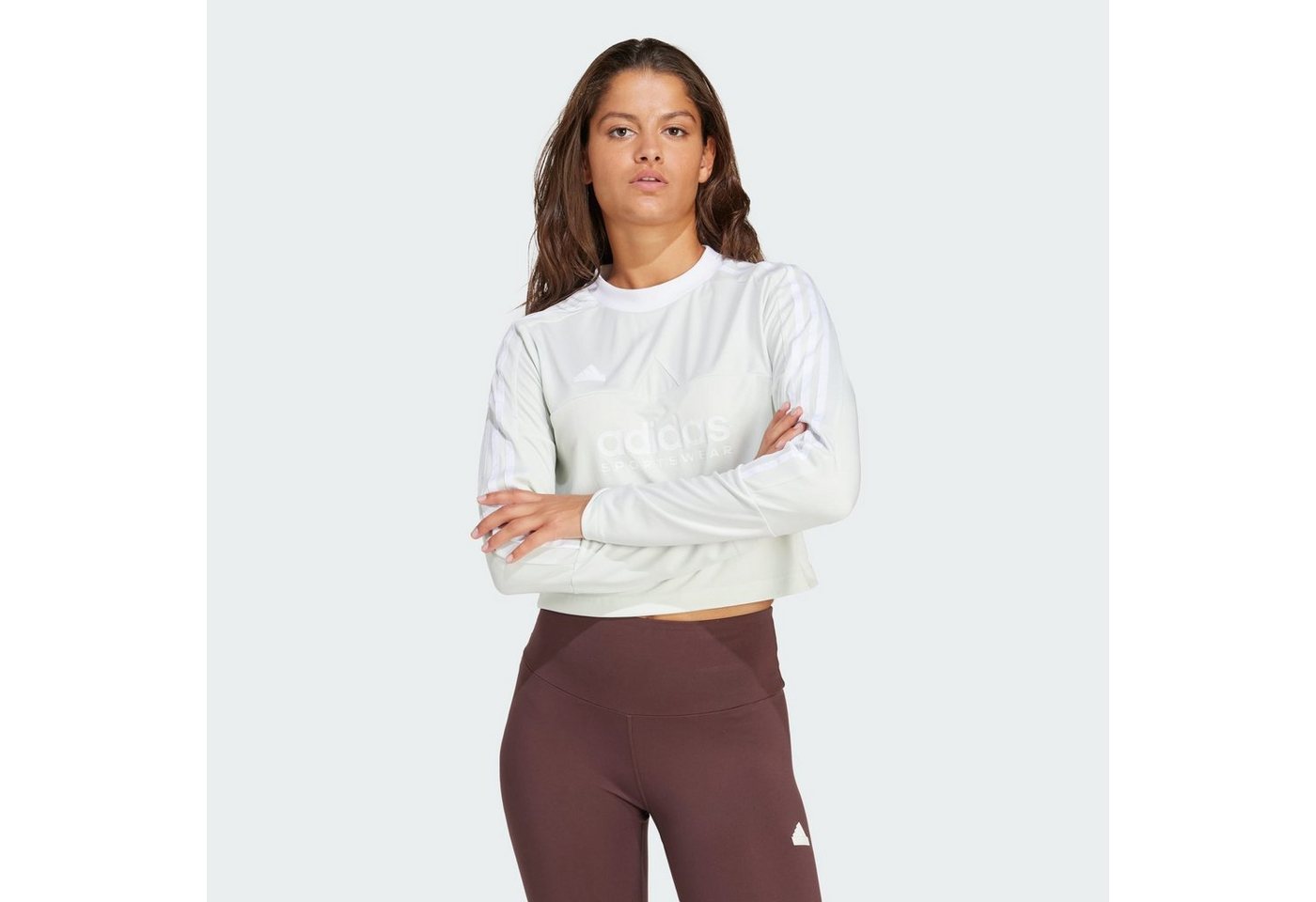 adidas Sportswear Crop-Top TIRO 3-STREIFEN LONGSLEEVE von adidas Sportswear