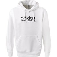 adidas Sportswear Herren Hoodie weiß Baumwolle unifarben von adidas Sportswear