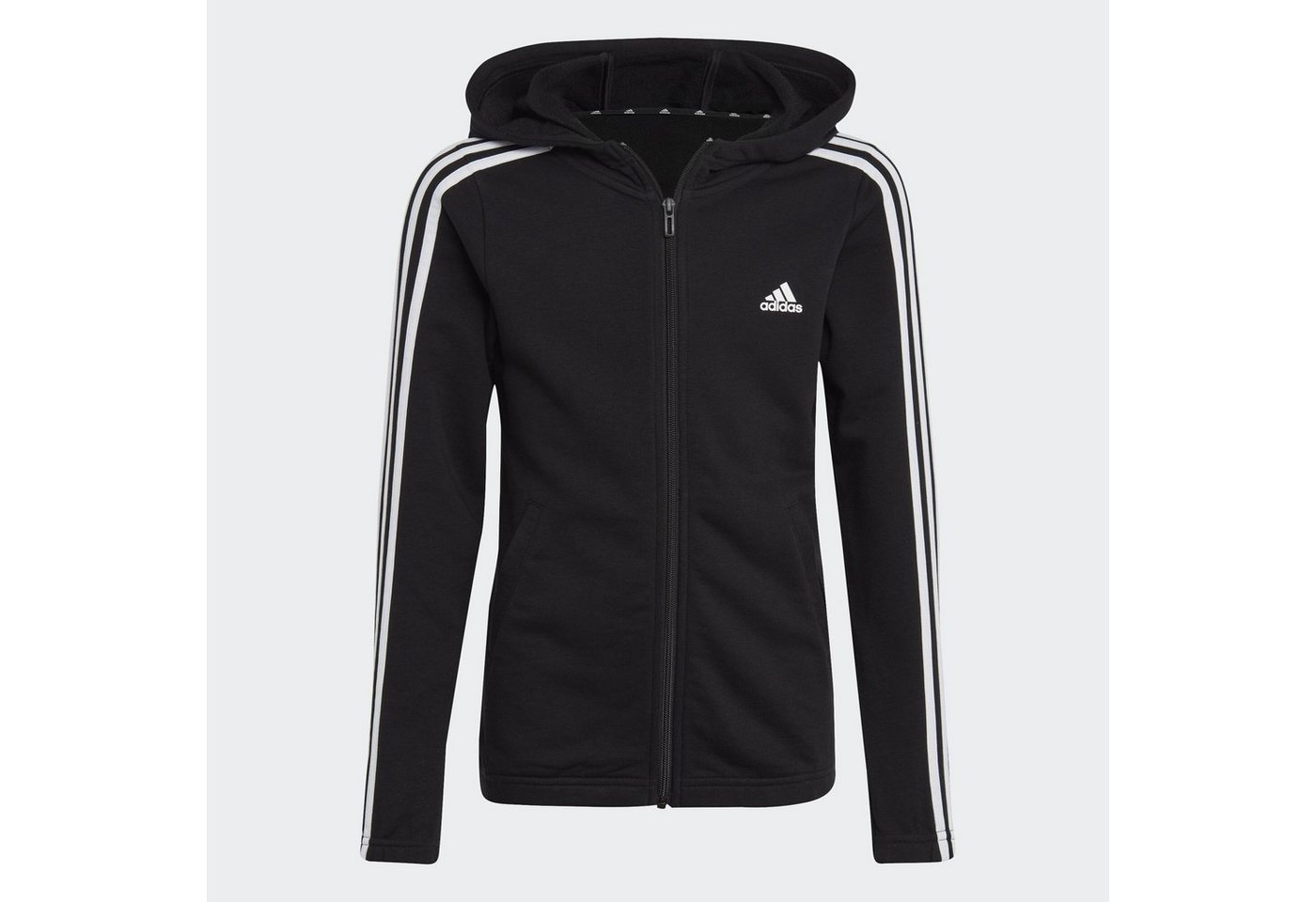 adidas Sportswear Hoodie ESSENTIALS 3-STREIFEN FULL-ZIP KAPUZENJACKE von adidas Sportswear