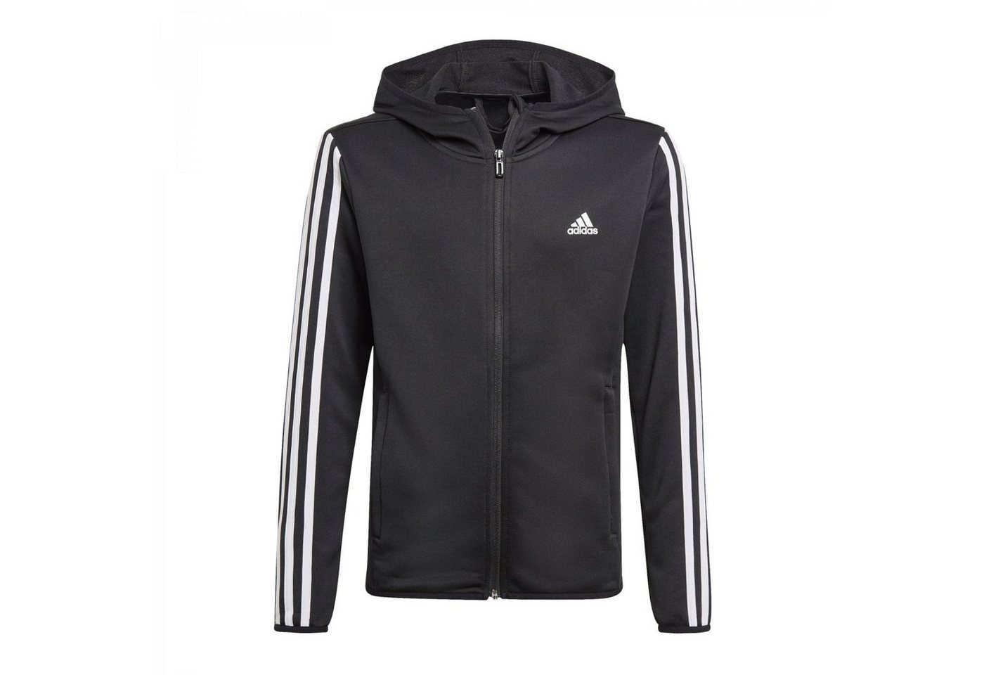 adidas Sportswear Kapuzensweatjacke Designed 2 Move 3-Streifen Hoodie Jungen Kapuzenjacke schwarz von adidas Sportswear