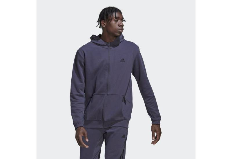 adidas Sportswear Kapuzensweatshirt YO FZ HOOD Herren Kapuzen-Sweat-Trainingsjacke blau von adidas Sportswear