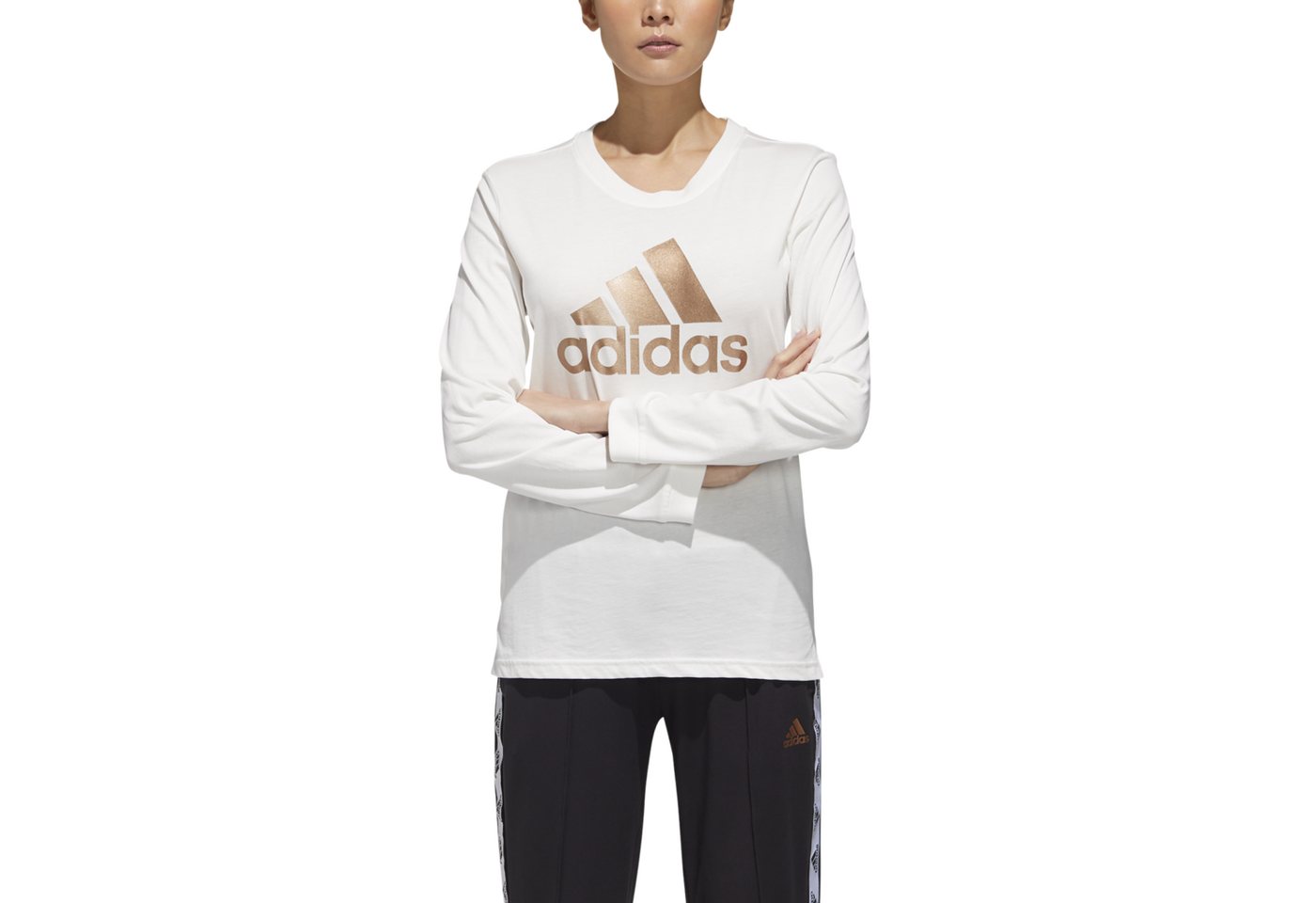 adidas Sportswear Langarmshirt U4U Longsleeve Damen Langarmshirt weiß von adidas Sportswear