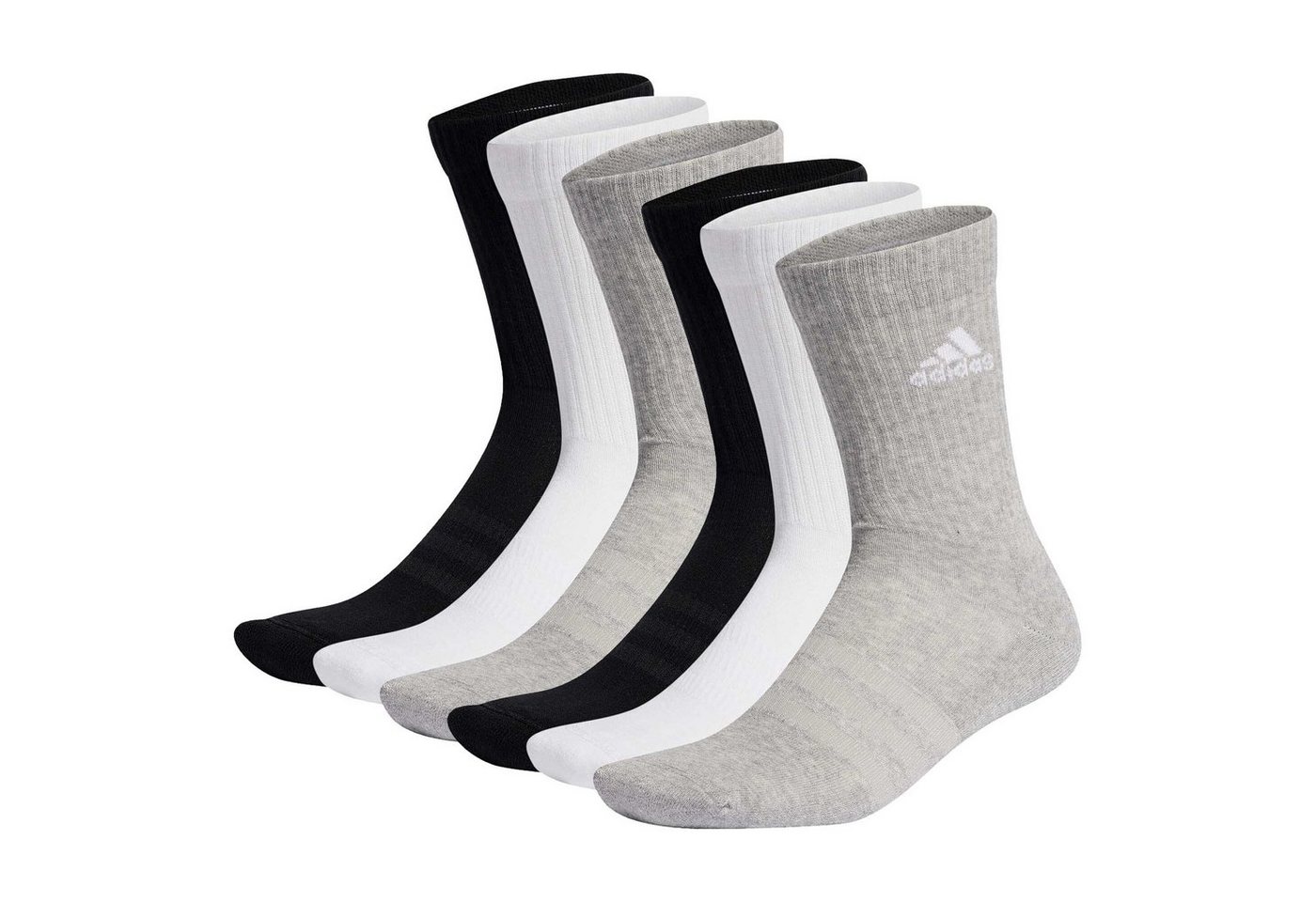 adidas Sportswear Kurzsocken Unisex Socken, 3er Pack - Cushioned Crew, Logo von adidas Sportswear