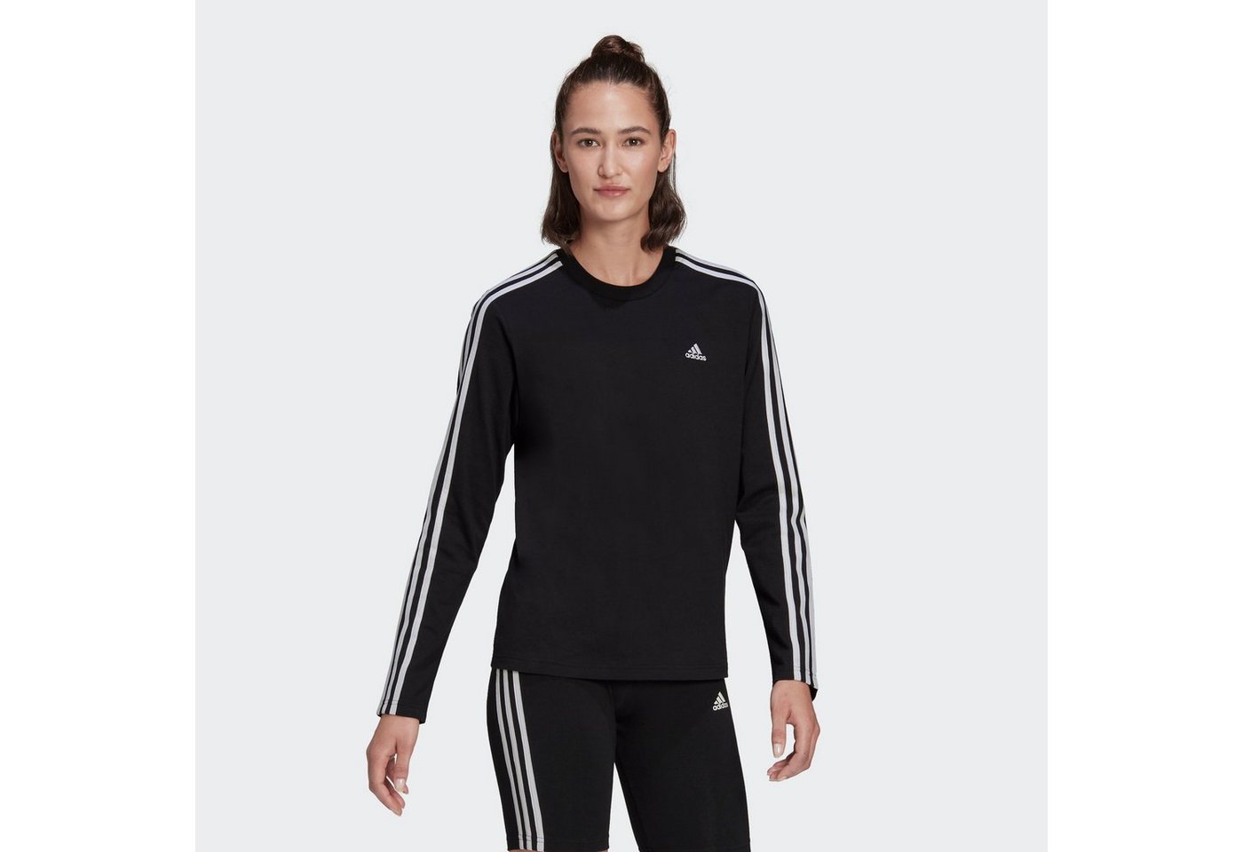 adidas Sportswear Langarmshirt ESSENTIALS 3STREIFEN LONGSLEEVE von adidas Sportswear