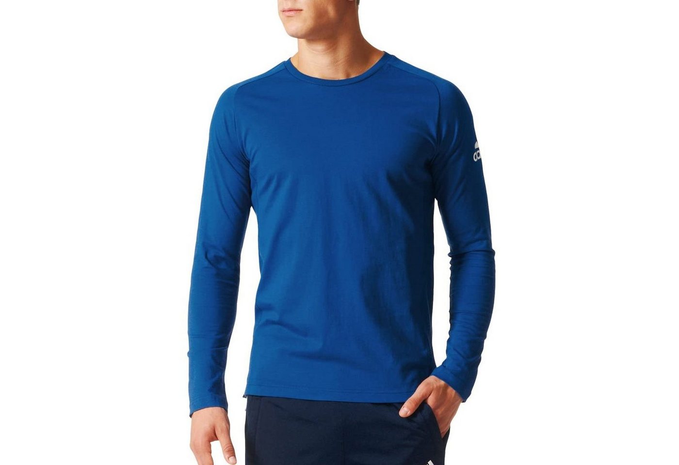 adidas Sportswear Longsleeve Authentic Langarmshirt Herren blau von adidas Sportswear