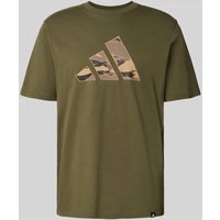 adidas Sportswear Regular Fit T-Shirt aus reiner Baumwolle mit Logo-Print in Oliv, Größe XXL adidas Sportswear Regular Fit T-Shirt aus reiner Baumwolle mit Logo-Print in Oliv, Größe XXL von adidas Sportswear