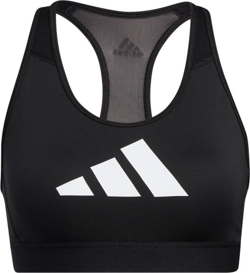 adidas Sportswear Set: Sport-BH DRST 3 BAR BRA BLACK/GREFOU/WHITE von adidas Sportswear