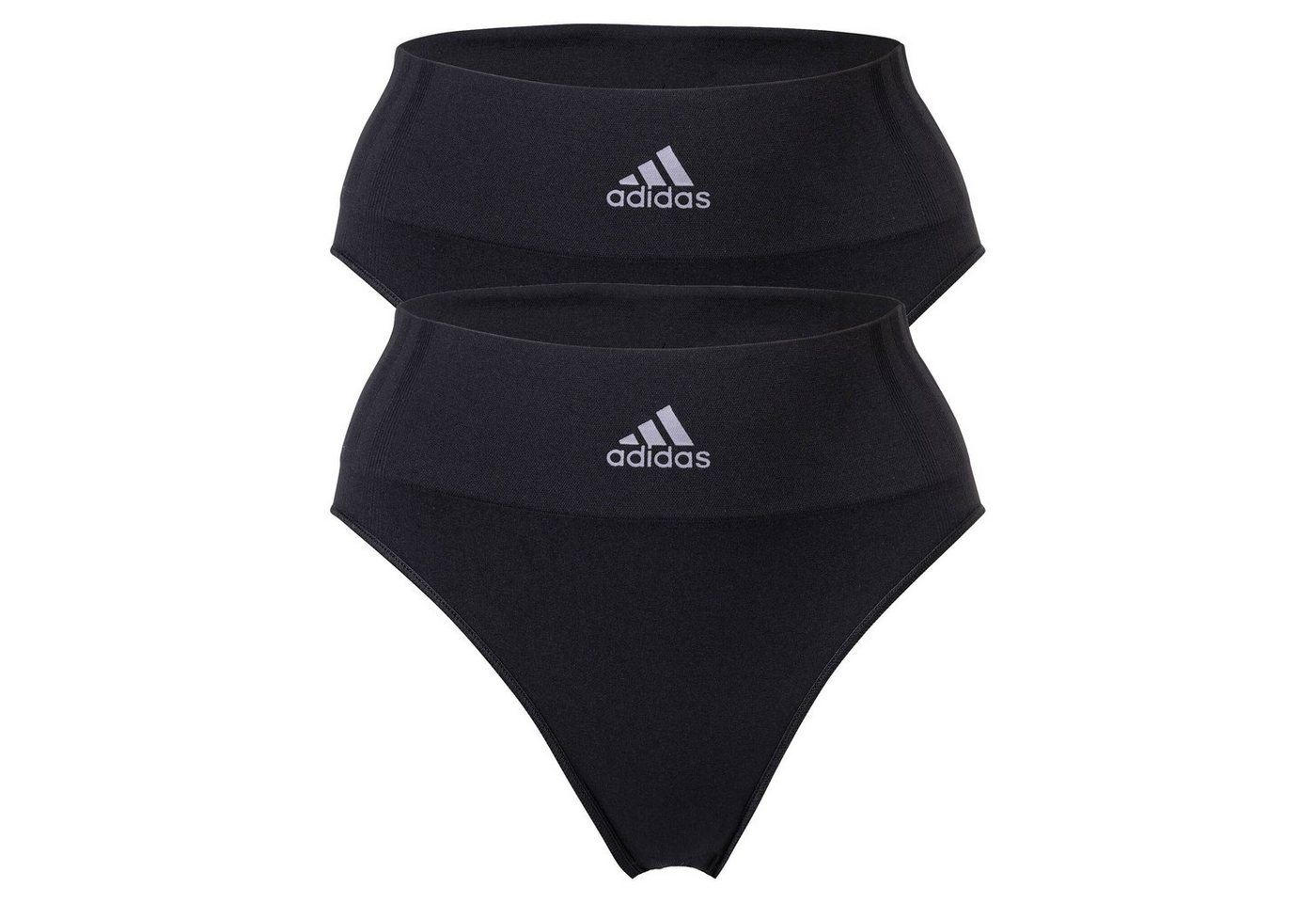 adidas Sportswear Slip Damen Slip, 2er Pack - High Leg Briefs, Smart von adidas Sportswear