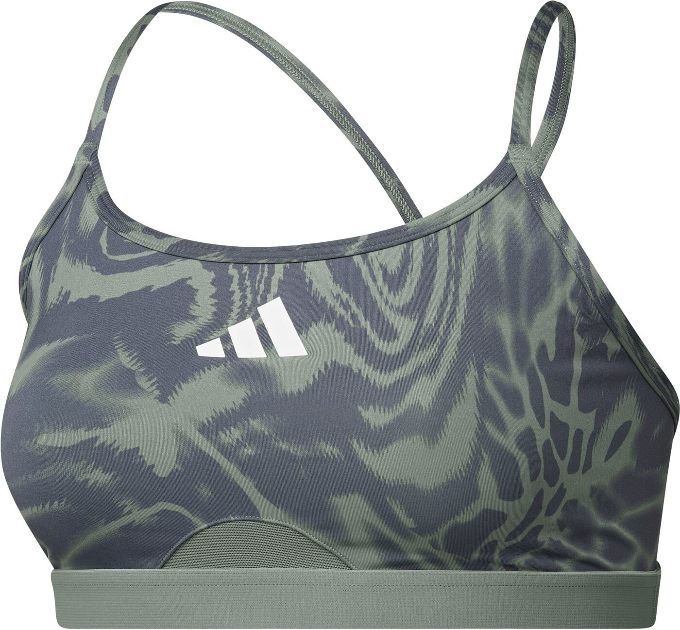 adidas Sportswear Sport-BH TE 3S AER AOP B SILGRN von adidas Sportswear