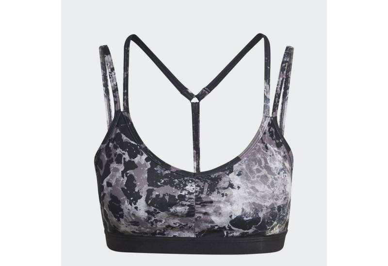 adidas Sportswear Sport-BH YO ESS LS AOP B Sport BH schwarz/grau adidas Sportswear Sport-BH YO ESS LS AOP B Sport BH schwarz/grau von adidas Sportswear