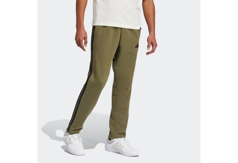 adidas Sportswear Sporthose M 3S FL O PT (1-tlg) aus Baumwolle, Polyester und Viskose, offener Saum von adidas Sportswear