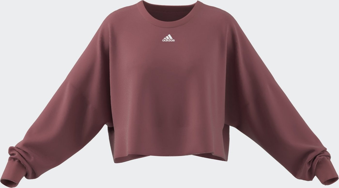 adidas Sportswear Sweatshirt W STDIO SWT Damen Fitness Sweatshirts lila von adidas Sportswear