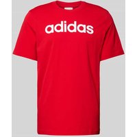 adidas Sportswear T-Shirt mit Label-Print und Rundhalsausschnitt in Rot, Größe XXL adidas Sportswear T-Shirt mit Label-Print und Rundhalsausschnitt in Rot, Größe XXL von adidas Sportswear