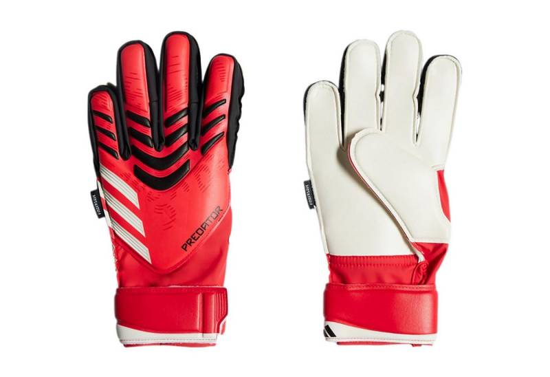 adidas Sportswear Torwarthandschuhe Adidas Predator Towarthandschuhe Fingersafe Kinder rot/schwarz atmungsaktiv von adidas Sportswear