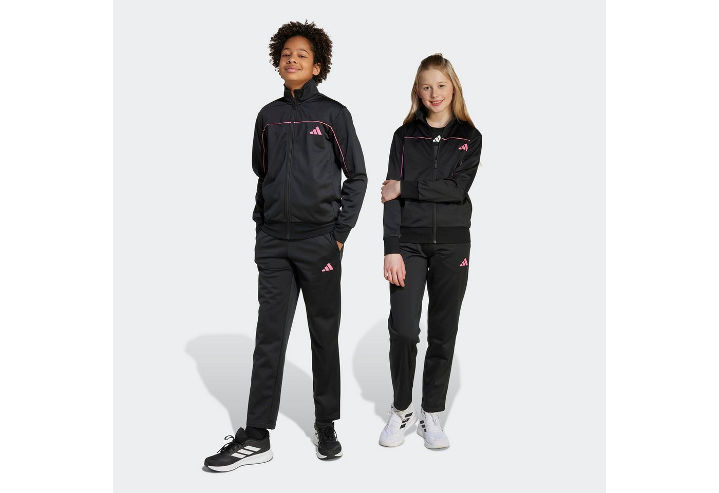 adidas Sportswear Trainingsanzug J CP TR TS (2-tlg), für Kinder und Teens, zweiteiliges Set, mit Stehkragen von adidas Sportswear