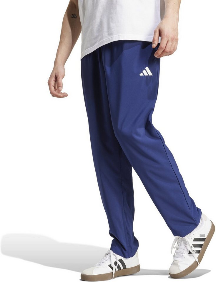 adidas Sportswear Trainingshose Essentials Small Logo Open-Hem Stanford Herren Sporthose blau von adidas Sportswear