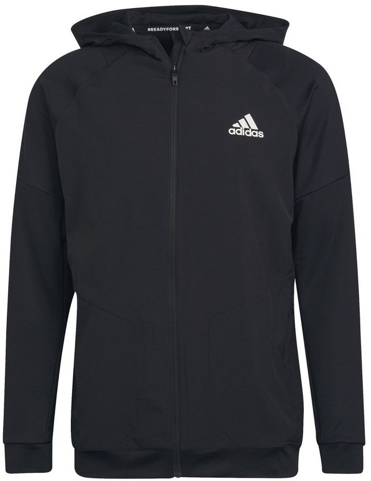 adidas Sportswear Trainingsjacke M TRAIN FZ Herren Fitness Kapuzen-Jacke schwarz von adidas Sportswear