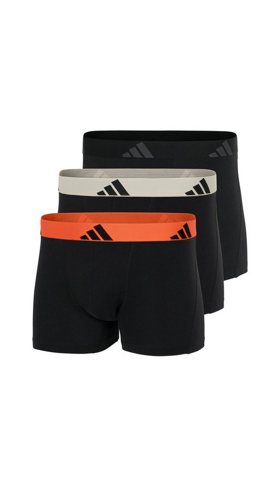 adidas Sportswear Trunk Active Flex Cotton (3er Pack) elastischer Logo-Bund, ohne Eingriff, Single Jersey-Qualität von adidas Sportswear